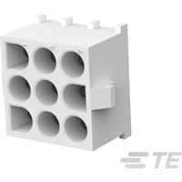 teconnectivity Buchsengehäuse-Platine MATE-N-LOK Polzahl Gesamt 9 Rastermaß: 6.35mm 643426-1
