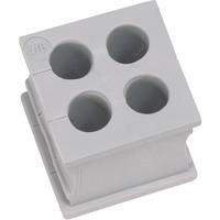 icotek KT 4/5 Kabeldurchführung geschlitzt Klemm-Ø (max.) 5mm Elastomer Grau