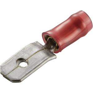 teconnectivity TE Connectivity 140896-2 Flachstecker Steckbreite: 6.3mm Steckdicke: 0.8mm 180° Teilisoliert Rot