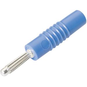 schnepp S 4000 L Pluimstekker Stekker, recht Stift-Ø: 4 mm Blauw 1 stuk(s)