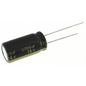 panasonic EEUFM1C222 Elektrolytische condensator Radiaal bedraad 5.00 mm 2200 µF 16 V 20 % (Ø) 12.50 mm 1 stuk(s)