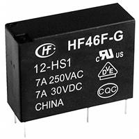 HF46F-G/012-HS1 Printrelais 12 V/DC 10 A 1x NO 1 stuk(s)