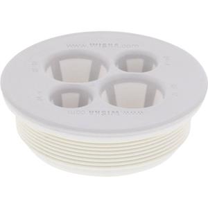 wiska Kabeldurchführung Klemm-Ø (max.) 12mm Polypropylen Lichtgrau (RAL 7035)