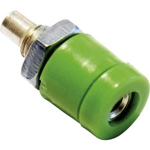 schnepp BU 2400 Miniatuur-laboratoriumconnector Bus, inbouw verticaal Stift-Ø: 2 mm Groen 1 stuk(s)