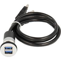 Schlegel 2 x USB 3.0 Buchse A - 2 x USB 3.0 Stecker A RRJ_2USB3 Inhalt: 1St.