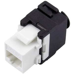 trucomponents TRU COMPONENTS RJ45-koppeling, Cat. 6a 93038C361 Koppeling, recht Aantal polen 8 Zwart, Wit 1 stuk(s)