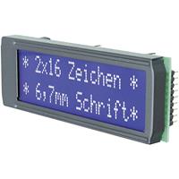 electronicassembly Electronic Assembly LC-display Wit Blauw (b x h x d) 75 x 26.8 x 10.8 mm EADIP162-DN3LW