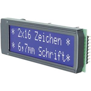 electronicassembly Electronic Assembly LC-display Wit Blauw (b x h x d) 75 x 26.8 x 10.8 mm EADIP162-DN3LW