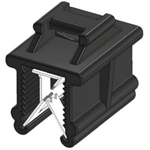 WKK 5752 Kabelbinder 200mm 4.80mm Schwarz Kabelbündelung quer der Montage, Hitzestabilisiert, Witte