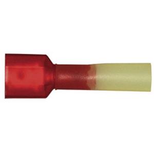 Vogt AG Verbindungstechnik 3959sh Platte stekker Met krimpkous Insteekbreedte: 6.3 mm Insteekdikte: 0.8 mm 180 ° Volledig geïsoleerd Rood 1 stuk(s)