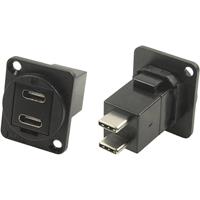 cliff XLR Adapter USB-C™ Buchse auf USB-C™ Stecker Adapter, Einbau Inhalt: 1St.
