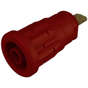 skshirschmann SKS Hirschmann SEP 2610 F4,8 Sicherheits-Laborbuchse Buchse, Einbau vertikal Stift-Ø: 4mm Rot