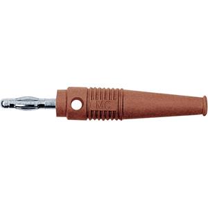 Stäubli L-41Q Lamellenstecker Stecker, gerade Stift-Ø: 4mm Rot 1St.