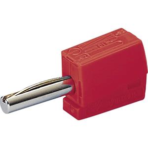 Wago Bananenstecker Stecker, gerade Stift-Ø: 4mm Rot