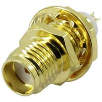 trucomponents TRU COMPONENTS SMA-KHC-RG174 SMA-connector Bus, inbouw verticaal 50 Ω RG 174 1 stuk(s)