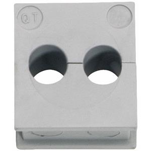 icotek QT 2/6 Kabeldurchführung Klemm-Ø (max.) 6mm Elastomer Grau