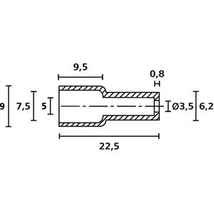 hellermanntyton OP4827 PE NA 2000 Schutzkappe Klemm-Ø (max.) 7.5mm Polyethylen Transparent