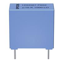 tdk B32520-C1224-K 1 stuk(s) MKT-foliecondensator Radiaal bedraad 0.22 µF 100 V/AC 10 % 7.5 mm (l x b x h) 10 x 3 x 8 mm