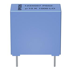 tdk B32529-C105-K 1 stuk(s) MKT-foliecondensator Radiaal bedraad 1 µF 63 V/DC 10 % 5 mm (l x b x h) 7.2 x 4.5 x 9.5 mm