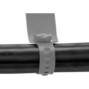 Panduit CM4S-L8 CM4S-L8 Kabelbinder 19.10mm Grau mit Beschriftungsfeld, mit offenem Binderende