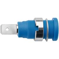 Schützinger SEB 6452 Ni / BL Sicherheits-Laborbuchse Buchse, Einbau vertikal Stift-Ø: 4mm Blau 1St