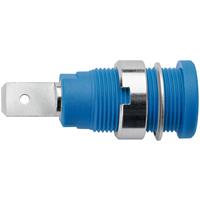 schützinger SEB 6452 Ni / BL Veiligheids-labconnector, female Bus, inbouw verticaal Stift-Ø: 4 mm Blauw 1 stuk(s)