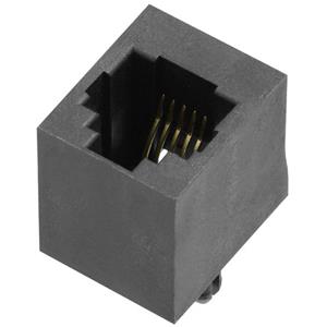 encitech RJJU-66-1406-E1V-088 RJ12-connector 3251-0024-06 Bus, inbouw verticaal Aantal polen 6P6C Zwart 1 stuk(s)