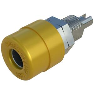 skshirschmann SKS Hirschmann BIL 20 Laboratoriumbus Bus, inbouw verticaal Stift-Ø: 4 mm Geel 1 stuk(s)