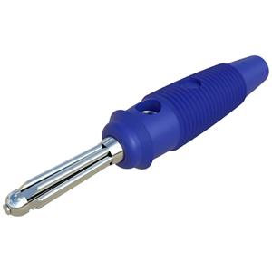 skshirschmann SKS Hirschmann BUELA 30 K Pluimstekker Stekker, recht Stift-Ø: 4 mm Blauw 1 stuk(s)