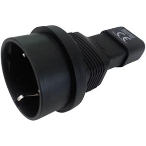 trucomponents TRU Components Netz-Adapter CEE-Kupplung - Kaltgeräte-Stecker C14 Gesamtpolzahl: 2 + PE Schwarz 1St