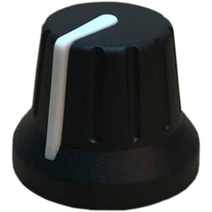 PSP 49009 Draaiknop Met wijzer Zwart, Wit (Ø x h) 18.8 mm x 15.24 mm 1 stuk(s)