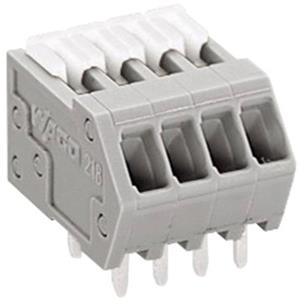Wago 218-503 Veerkrachtklemblok 0.50 mm² Aantal polen 3 Grijs 1 stuk(s)