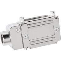 Provertha 77252M 77252M D-sub adapterbehuizing Aantal polen: 25 Kunststof, gemetalliseerd 90 ° Zilver 1 stuk(s)