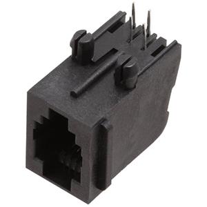 encitech RJJU-44-143-E7V-011 RJ10-connector Bus, inbouw horizontaal Zwart 3257-0011-03 1 stuk(s)