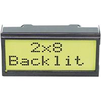 electronicassembly Electronic Assembly LC-display Zwart Geel-groen (b x h x d) 40 x 20 x 10.8 mm EADIPS082-HNLED
