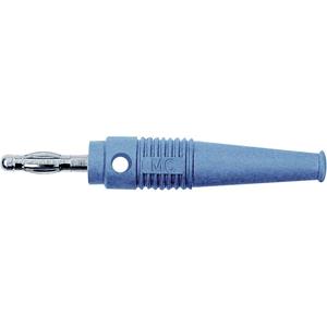 Stäubli L-41Q Lamellenstecker Stecker, gerade Stift-Ø: 4mm Blau