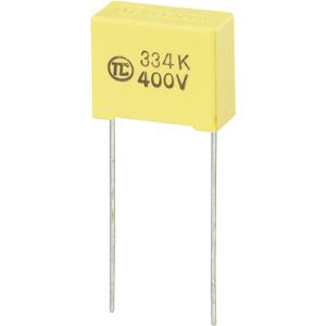 trucomponents TRU COMPONENTS 1 stuk(s) MKS-foliecondensator Radiaal bedraad 0.33 µF 400 V/DC 5 % 15 mm (l x b x h) 18 x 8.5 x 14.5 mm