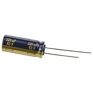 panasonic EEU-FC1J221 Elektrolytische condensator Radiaal bedraad 5 mm 220 µF 63 V 20 % (Ø) 10 mm 1 stuk(s)