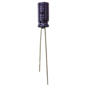 panasonic ECA-1CM220 Elektrolytische condensator Radiaal bedraad 2 mm 22 µF 16 V 20 % (Ø) 5 mm 1 stuk(s)