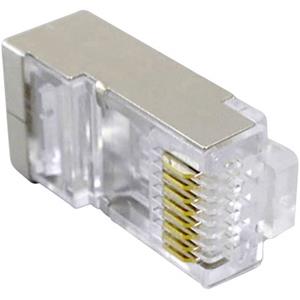 BKL Electronic Modularstecker vollgeschirmt Cat.5e Stecker, gerade Transparent 143041