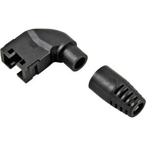 hiroseelectronic Hirose Electronic RJ45-KS90LR Knikbescherming voor RJ45-aansluitstekker Hirose, haaks Knikbeschermingsmof Aantal polen: 8P8C Zwart 1 stuk(s)