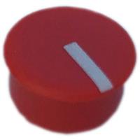 PSP C100-6 Abdeckkappe Rot, Weiß Passend für Rundknopf 10mm