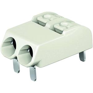 Wago 2060-1402/998-404 Veerkrachtklemblok 0.75 mm² Aantal polen 2 Lichtgrijs 1 stuk(s)