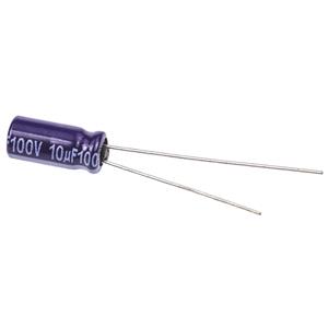 panasonic ECA2AM100 Elektrolytische condensator Radiaal bedraad 2 mm 10 µF 100 V 20 % (Ø x l) 5 mm x 11 mm 1 stuk(s)