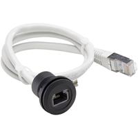 Schlegel RJ45-Einbaubuchse Buchse, Einbau, Stecker, gerade RRJ_RJ45_SW Schwarz RRJ_RJ45_SW 1St.