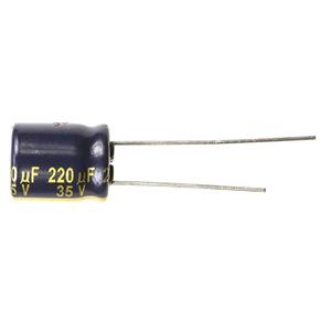 panasonic EEU-FC1V221 Elektrolytische condensator Radiaal bedraad 5 mm 220 µF 35 V 20 % (Ø) 10 mm 1 stuk(s)
