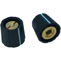 PSP S150-400-1 Drehknopf Schwarz (Ø x H) 15mm x 13.5mm 1St.