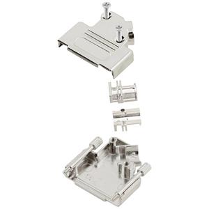 encitech D45ZK25HI-K D-sub behuizing Aantal polen: 25 Volledig metaal 45 ° Zilver 1 stuk(s)