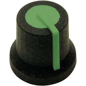 cliff CL170828BR Draaiknop Zwart, Groen (Ø x h) 16.8 mm x 14.5 mm 1 stuk(s)