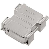 Encitech DPAK-M-09-K D-SUB Adaptergehäuse Polzahl: 9 Kunststoff 180° Metallic 1St.